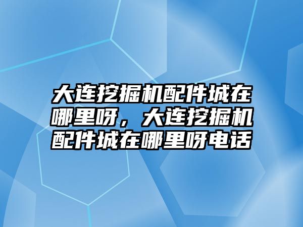 大連挖掘機配件城在哪里呀，大連挖掘機配件城在哪里呀電話