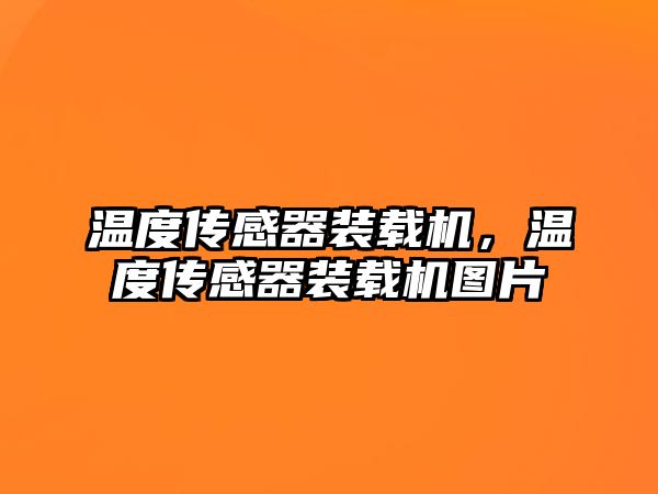 溫度傳感器裝載機(jī)，溫度傳感器裝載機(jī)圖片