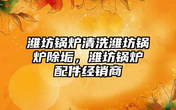 濰坊鍋爐清洗濰坊鍋爐除垢，濰坊鍋爐配件經(jīng)銷商