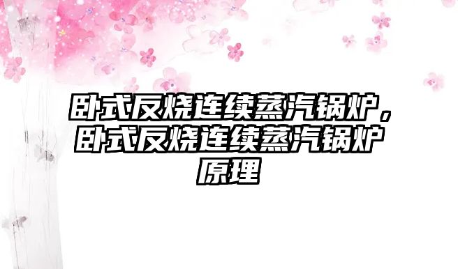 臥式反燒連續(xù)蒸汽鍋爐，臥式反燒連續(xù)蒸汽鍋爐原理