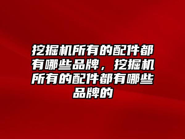 挖掘機(jī)所有的配件都有哪些品牌，挖掘機(jī)所有的配件都有哪些品牌的