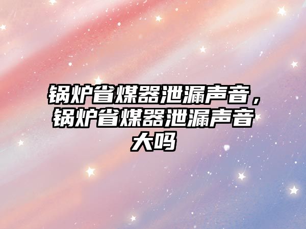 鍋爐省煤器泄漏聲音，鍋爐省煤器泄漏聲音大嗎