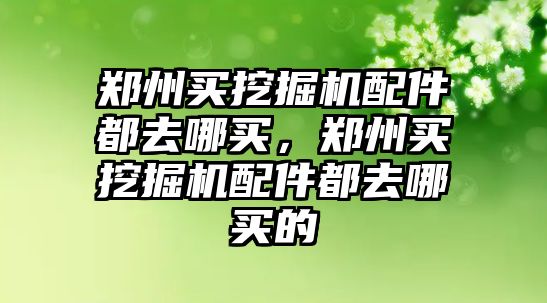 鄭州買挖掘機配件都去哪買，鄭州買挖掘機配件都去哪買的