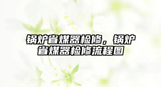 鍋爐省煤器檢修，鍋爐省煤器檢修流程圖