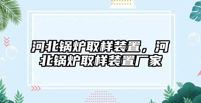 河北鍋爐取樣裝置，河北鍋爐取樣裝置廠家