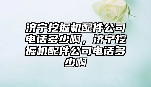 濟寧挖掘機配件公司電話多少啊，濟寧挖掘機配件公司電話多少啊