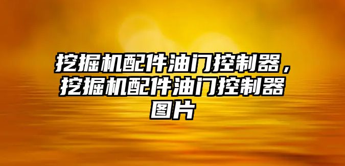 挖掘機配件油門控制器，挖掘機配件油門控制器圖片