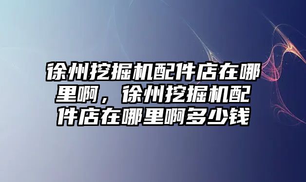 徐州挖掘機(jī)配件店在哪里啊，徐州挖掘機(jī)配件店在哪里啊多少錢(qián)