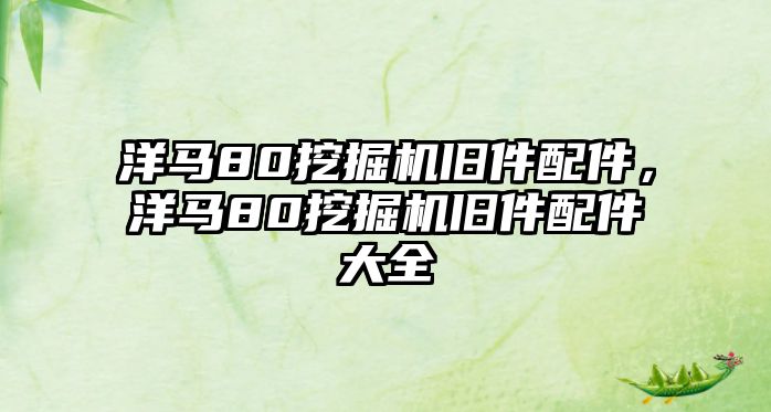 洋馬80挖掘機(jī)舊件配件，洋馬80挖掘機(jī)舊件配件大全