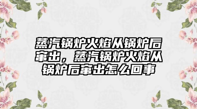 蒸汽鍋爐火焰從鍋爐后竄出，蒸汽鍋爐火焰從鍋爐后竄出怎么回事