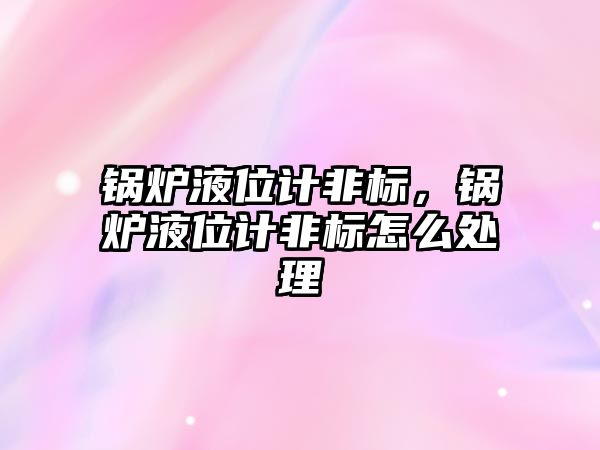 鍋爐液位計非標(biāo)，鍋爐液位計非標(biāo)怎么處理