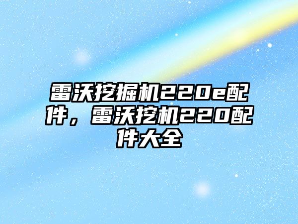 雷沃挖掘機(jī)220e配件，雷沃挖機(jī)220配件大全