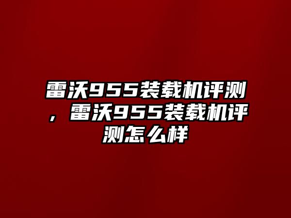 雷沃955裝載機(jī)評(píng)測(cè)，雷沃955裝載機(jī)評(píng)測(cè)怎么樣