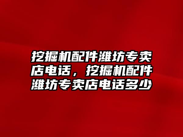 挖掘機配件濰坊專賣店電話，挖掘機配件濰坊專賣店電話多少