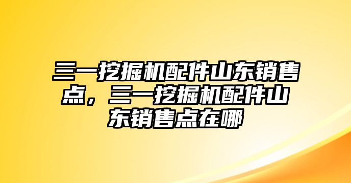 三一挖掘機(jī)配件山東銷售點(diǎn)，三一挖掘機(jī)配件山東銷售點(diǎn)在哪