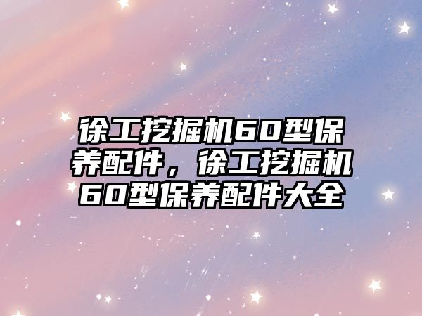 徐工挖掘機60型保養(yǎng)配件，徐工挖掘機60型保養(yǎng)配件大全