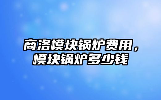 商洛模塊鍋爐費(fèi)用，模塊鍋爐多少錢