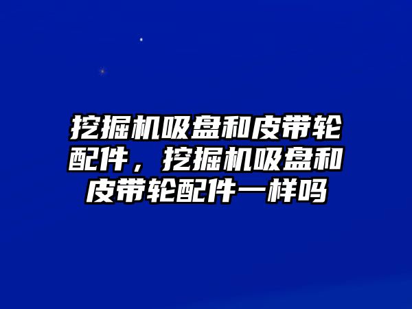 挖掘機吸盤和皮帶輪配件，挖掘機吸盤和皮帶輪配件一樣嗎