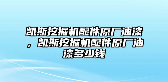 凱斯挖掘機(jī)配件原廠油漆，凱斯挖掘機(jī)配件原廠油漆多少錢