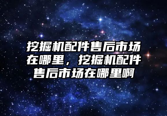 挖掘機配件售后市場在哪里，挖掘機配件售后市場在哪里啊