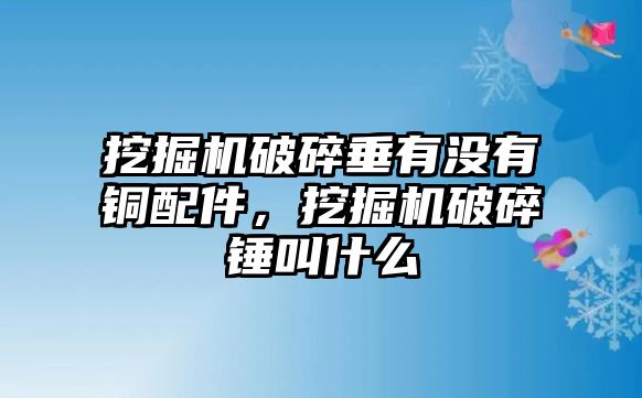 挖掘機(jī)破碎垂有沒(méi)有銅配件，挖掘機(jī)破碎錘叫什么