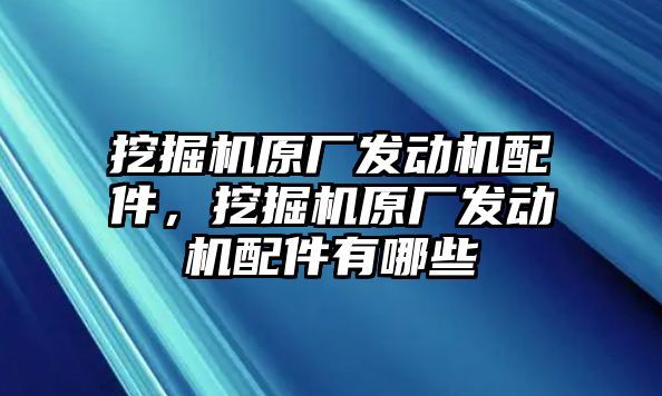 挖掘機原廠發(fā)動機配件，挖掘機原廠發(fā)動機配件有哪些