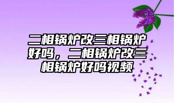 二相鍋爐改三相鍋爐好嗎，二相鍋爐改三相鍋爐好嗎視頻