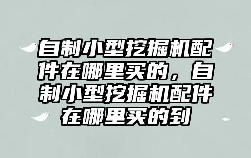 自制小型挖掘機配件在哪里買的，自制小型挖掘機配件在哪里買的到