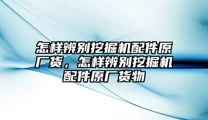 怎樣辨別挖掘機(jī)配件原廠貨，怎樣辨別挖掘機(jī)配件原廠貨物