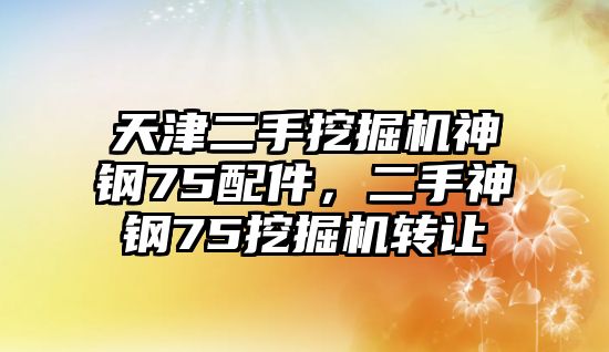 天津二手挖掘機(jī)神鋼75配件，二手神鋼75挖掘機(jī)轉(zhuǎn)讓