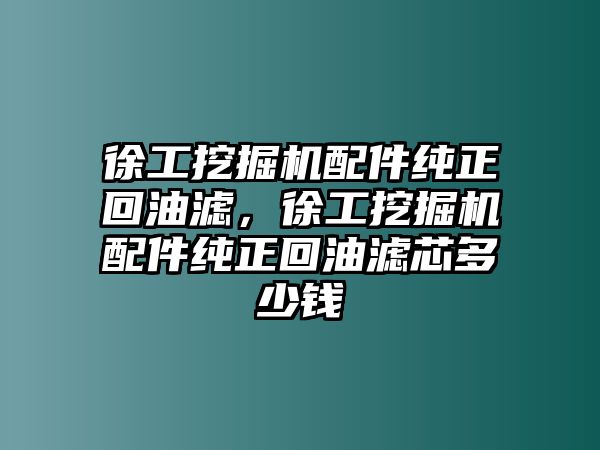 徐工挖掘機(jī)配件純正回油濾，徐工挖掘機(jī)配件純正回油濾芯多少錢