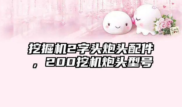 挖掘機2字頭炮頭配件，200挖機炮頭型號