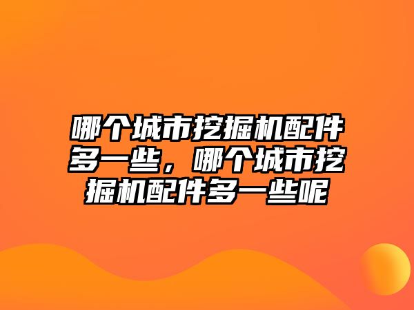 哪個城市挖掘機(jī)配件多一些，哪個城市挖掘機(jī)配件多一些呢