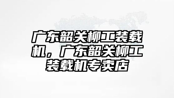 廣東韶關(guān)柳工裝載機，廣東韶關(guān)柳工裝載機專賣店