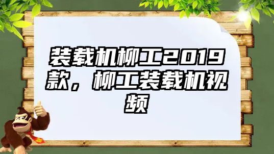 裝載機(jī)柳工2019款，柳工裝載機(jī)視頻