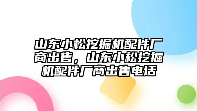 山東小松挖掘機配件廠商出售，山東小松挖掘機配件廠商出售電話