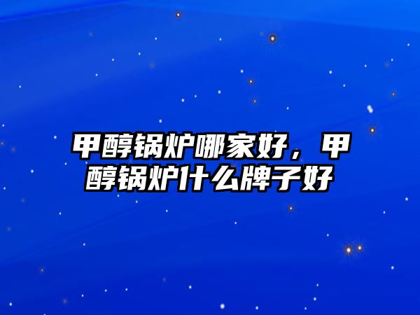 甲醇鍋爐哪家好，甲醇鍋爐什么牌子好