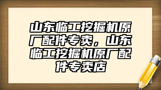 山東臨工挖掘機原廠配件專賣，山東臨工挖掘機原廠配件專賣店