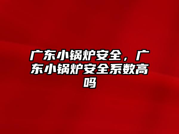 廣東小鍋爐安全，廣東小鍋爐安全系數高嗎