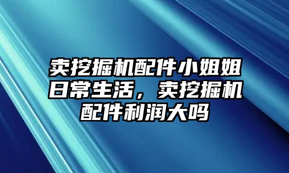 賣挖掘機配件小姐姐日常生活，賣挖掘機配件利潤大嗎