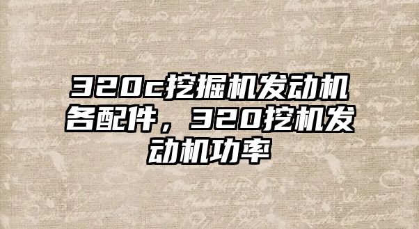 320c挖掘機發(fā)動機各配件，320挖機發(fā)動機功率