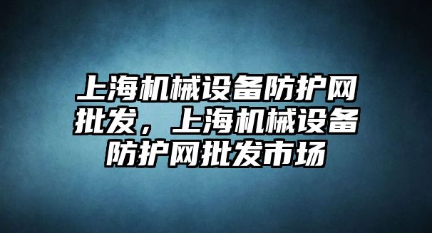 上海機(jī)械設(shè)備防護(hù)網(wǎng)批發(fā)，上海機(jī)械設(shè)備防護(hù)網(wǎng)批發(fā)市場