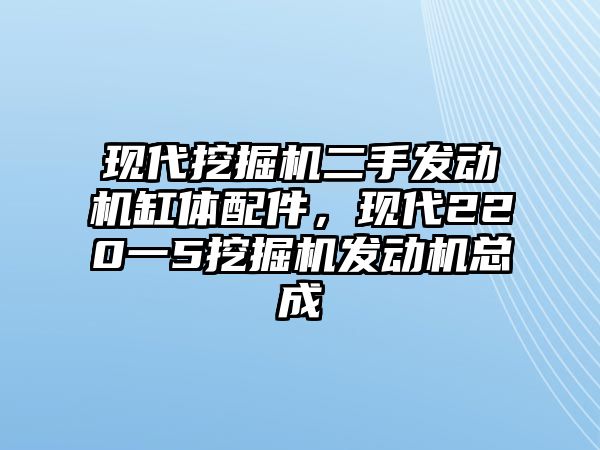 現(xiàn)代挖掘機(jī)二手發(fā)動(dòng)機(jī)缸體配件，現(xiàn)代220一5挖掘機(jī)發(fā)動(dòng)機(jī)總成