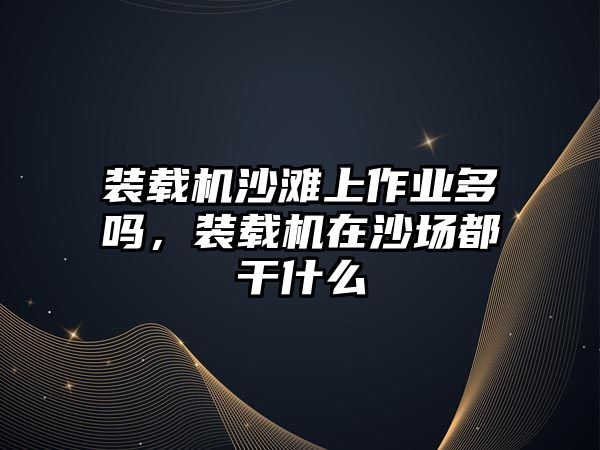 裝載機沙灘上作業(yè)多嗎，裝載機在沙場都干什么