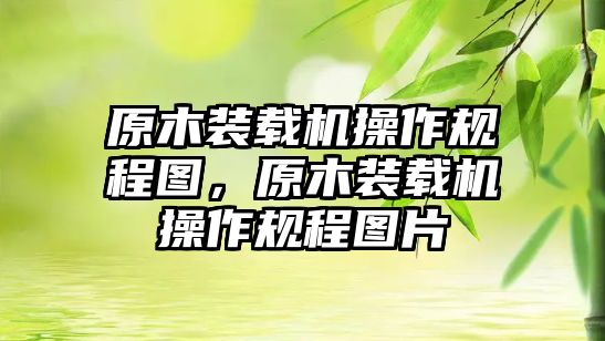 原木裝載機(jī)操作規(guī)程圖，原木裝載機(jī)操作規(guī)程圖片