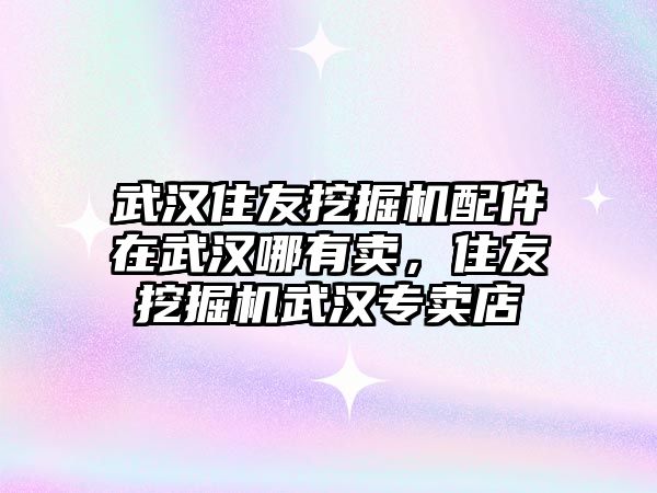 武漢住友挖掘機(jī)配件在武漢哪有賣，住友挖掘機(jī)武漢專賣店