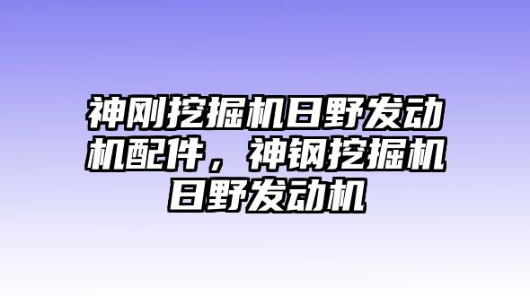 神剛挖掘機(jī)日野發(fā)動(dòng)機(jī)配件，神鋼挖掘機(jī)日野發(fā)動(dòng)機(jī)