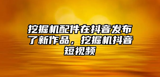 挖掘機配件在抖音發(fā)布了新作品，挖掘機抖音短視頻