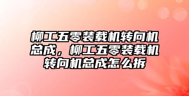 柳工五零裝載機轉向機總成，柳工五零裝載機轉向機總成怎么拆