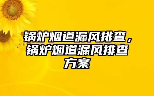 鍋爐煙道漏風(fēng)排查，鍋爐煙道漏風(fēng)排查方案